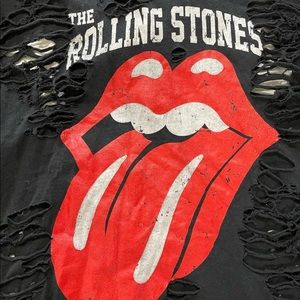 Rolling Stone classic logo lips graphic T-shirt